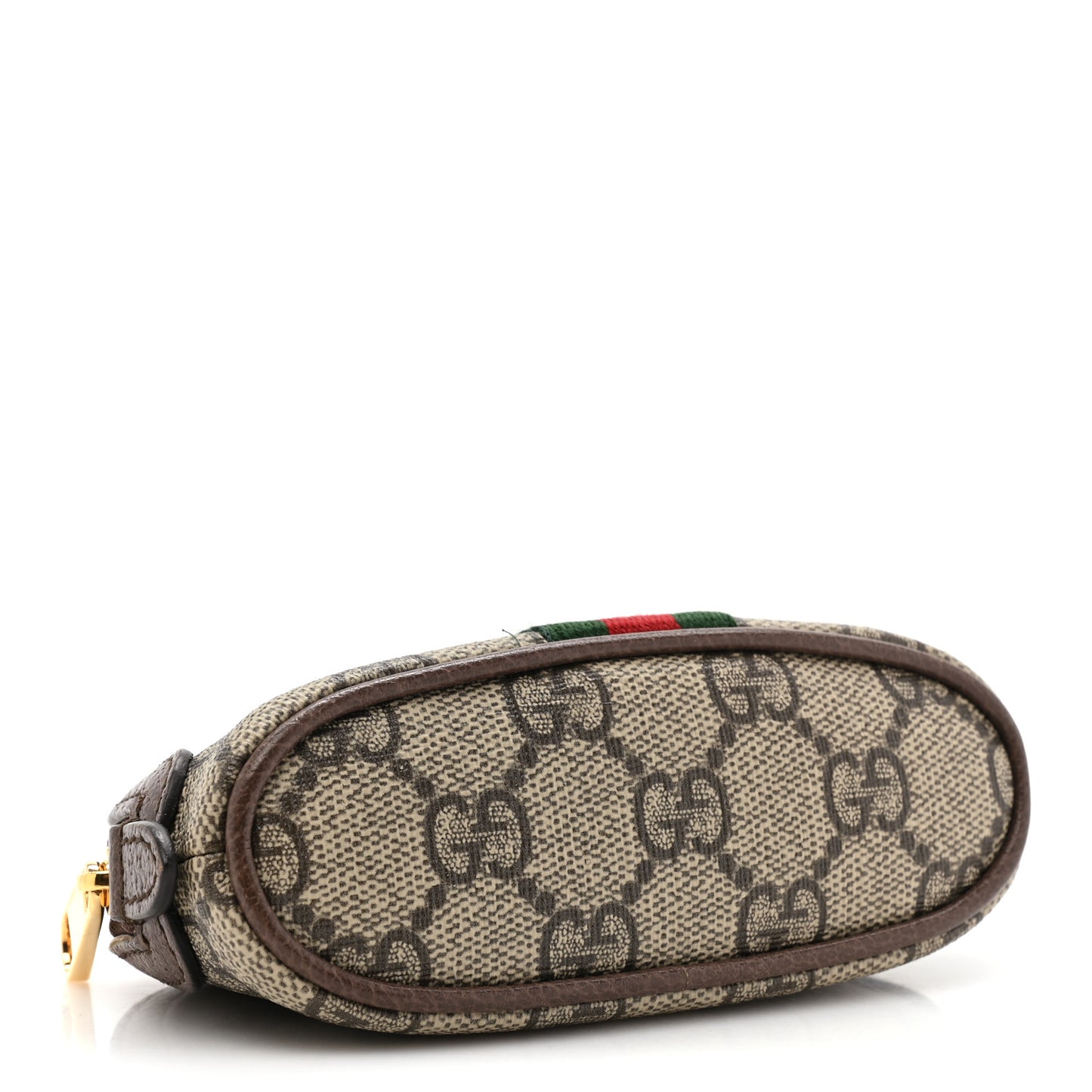 GG Supreme Monogram Web Ophidia Dome Key Pouch Beige New Acero