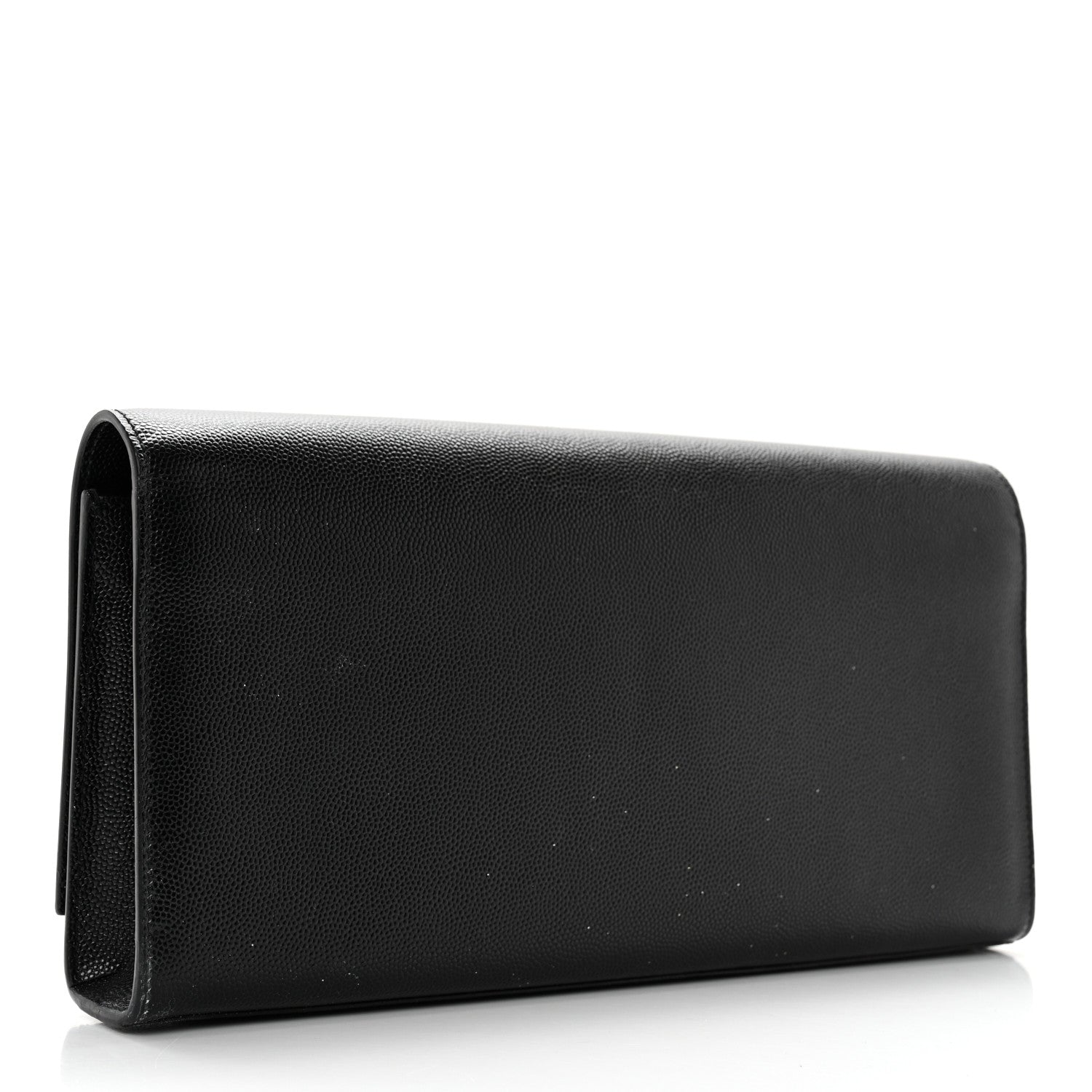 Saint Laurent Grain De Poudre Monogram Cassandre Clutch Black 3 of 13