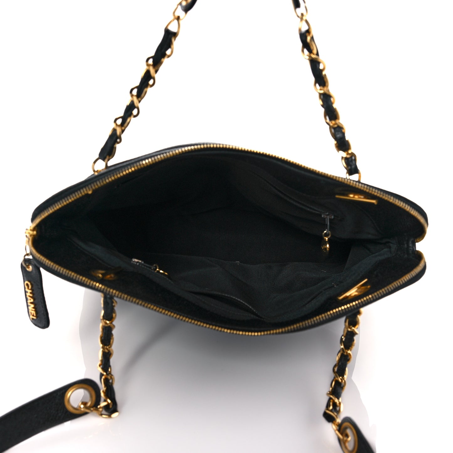 Caviar CC Shoulder Bag Black