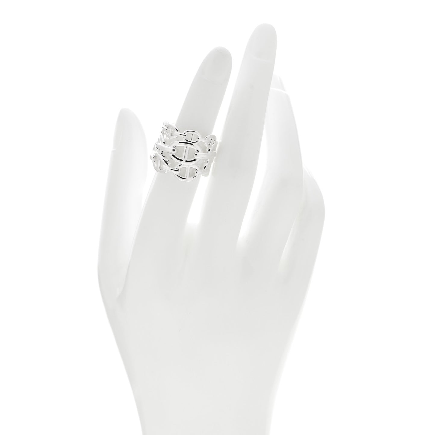 Sterling Silver GM Chaine d'Ancre Enchainee Band Ring 51 5.75