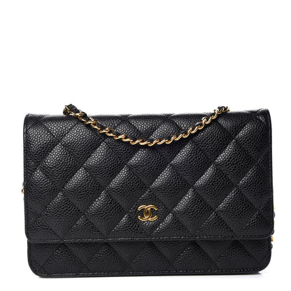 Chanel Caviar Quilted Wallet On Chain WOC Black 1 of 9