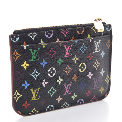 Louis Vuitton Monogram Multicolor Key Pouch Black Grenade 3 of 6