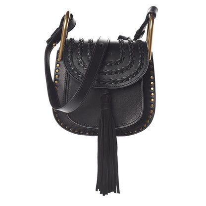 Chloe Calfskin Braided Mini Hudson Shoulder Bag Black 1 of 9