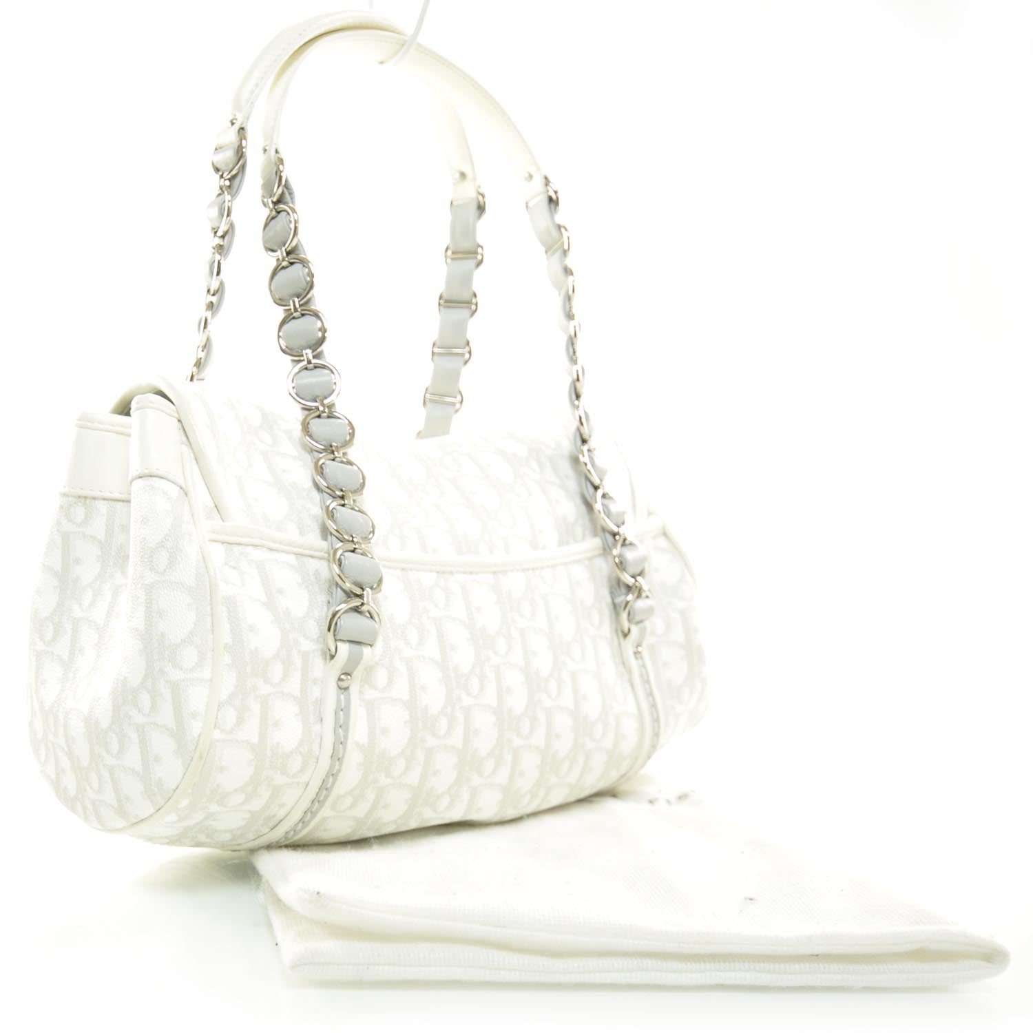 Christian Dior Monogram Romantique Trotter Flap Bag 3 of 9