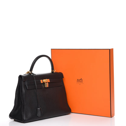 Hermes Togo Kelly Retourne 32 Black 31 of 31