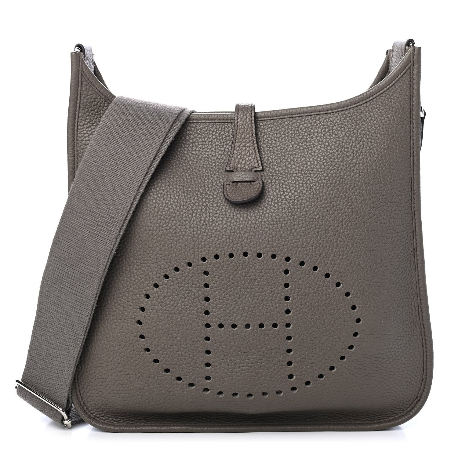 Hermes Taurillon Clemence Evelyne III PM Etain 1 of 9