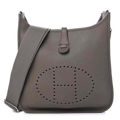 Hermes Taurillon Clemence Evelyne III PM Etain 1 of 9
