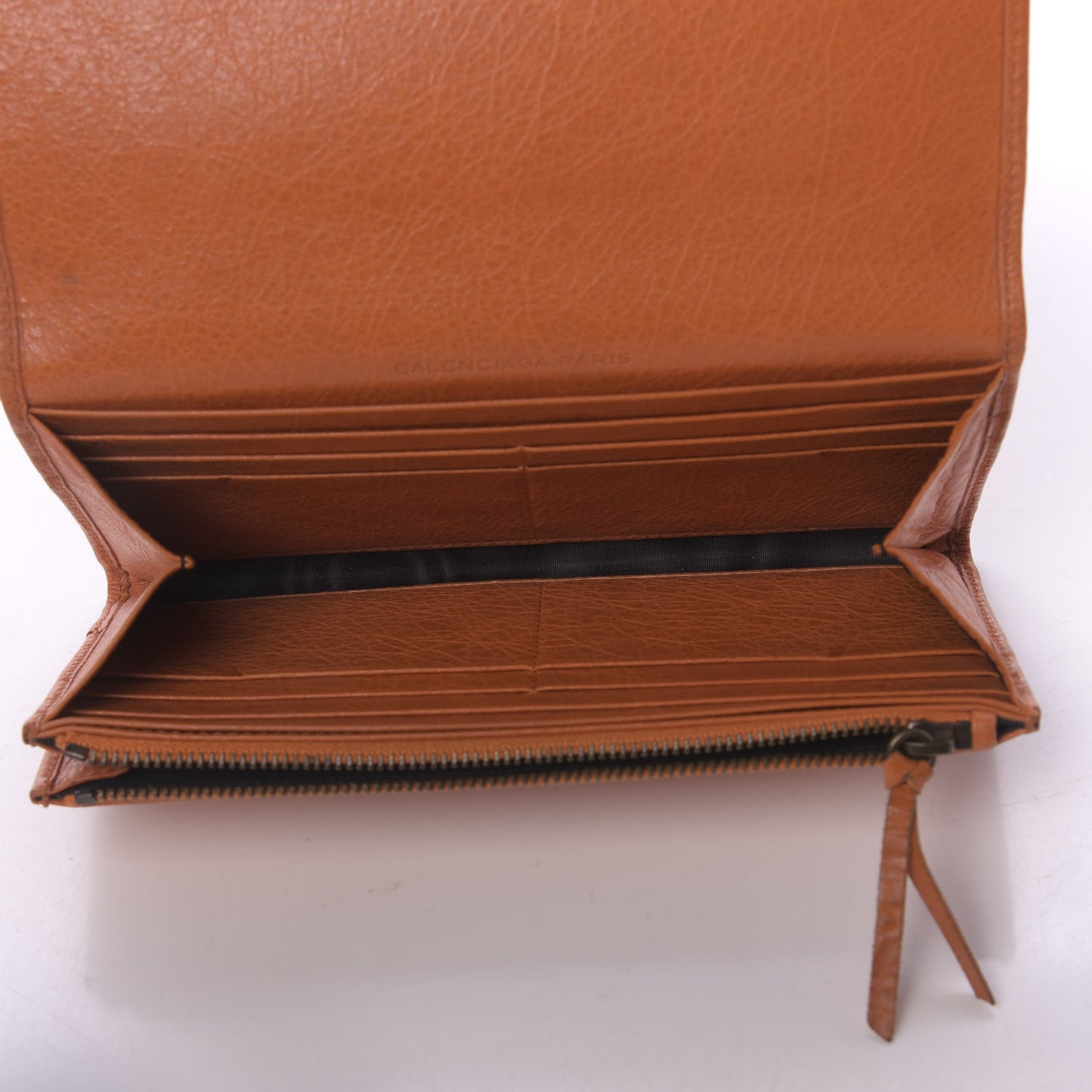 Agneau Classic Hardware Money Wallet Tangerine