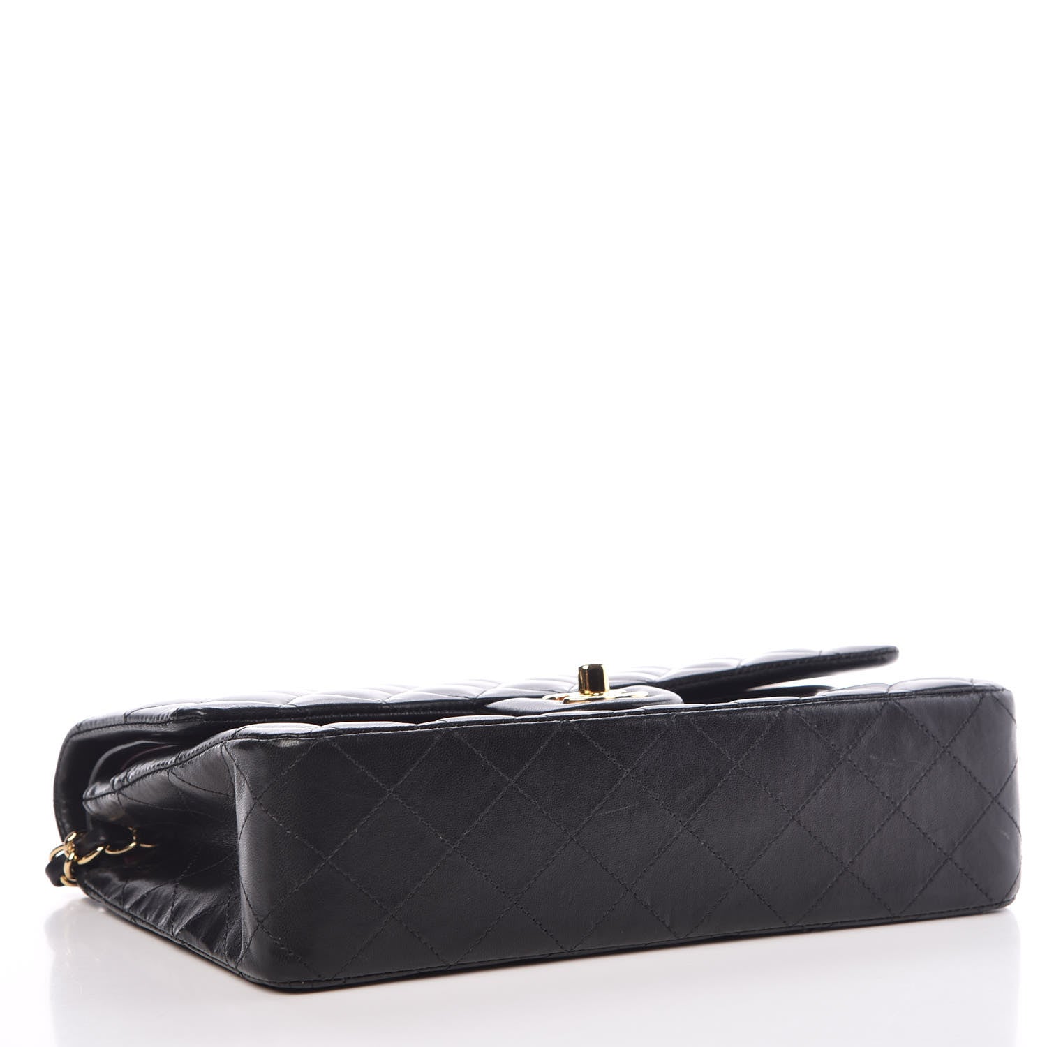 Chanel Lambskin Quilted Medium Double Flap Black 2 of 7
