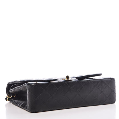 Chanel Lambskin Quilted Medium Double Flap Black 2 of 7