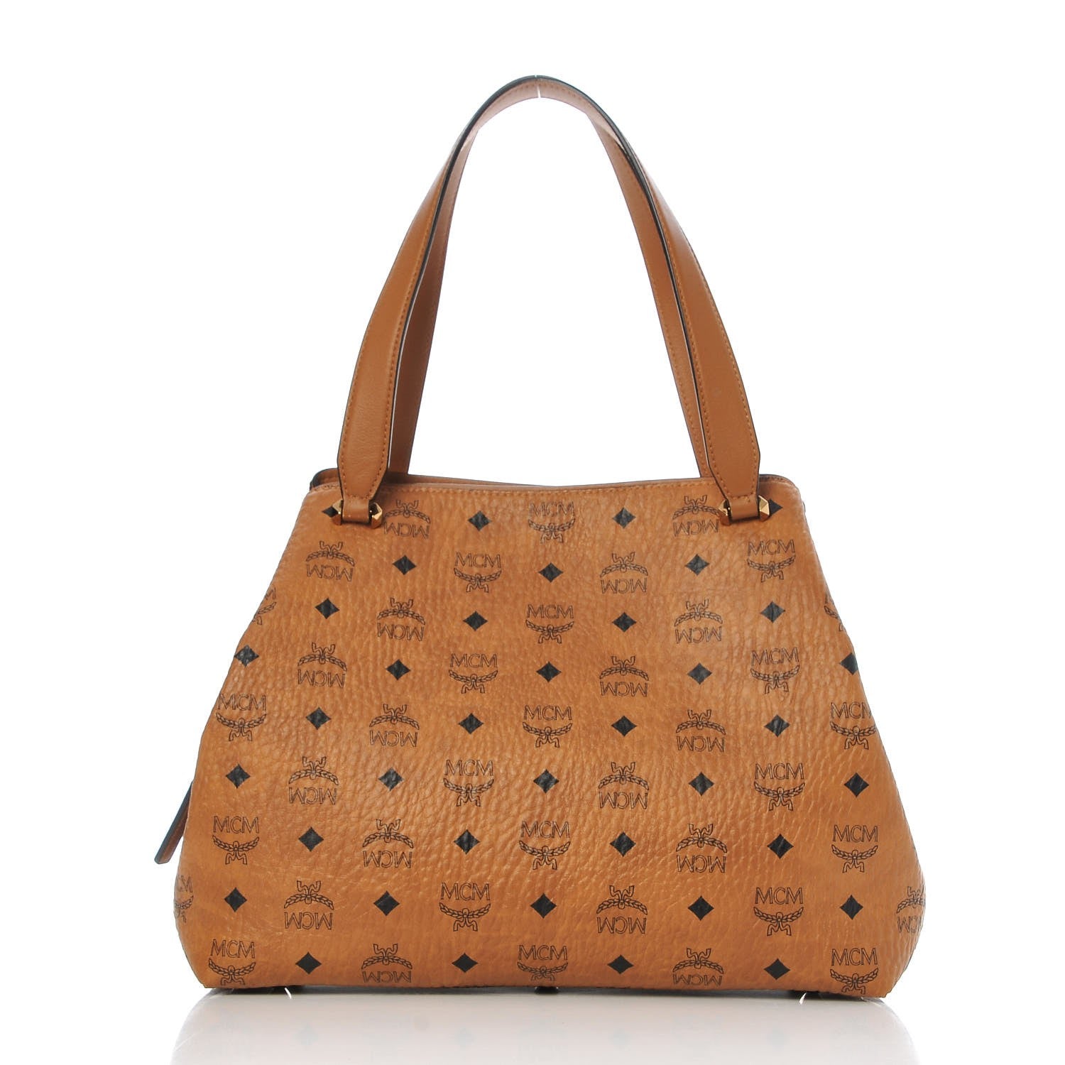 MCM Visetos Large Hobo Cognac 18 of 18