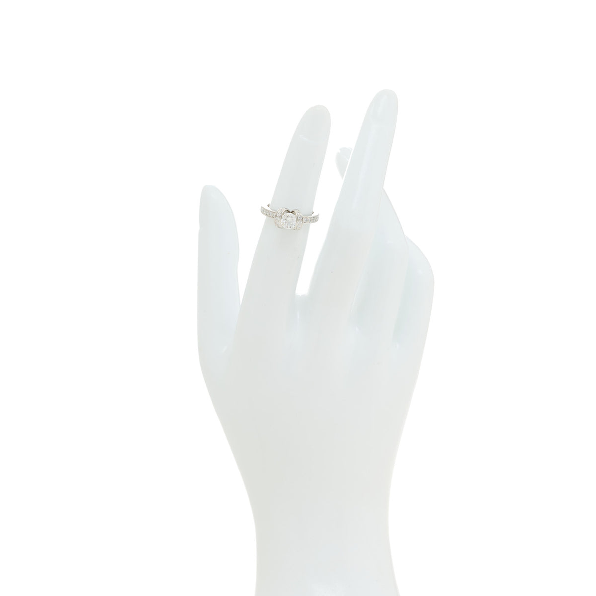 Tiffany Platinum Diamond .52 Ribbon Engagement Ring 47 4 2 of 7