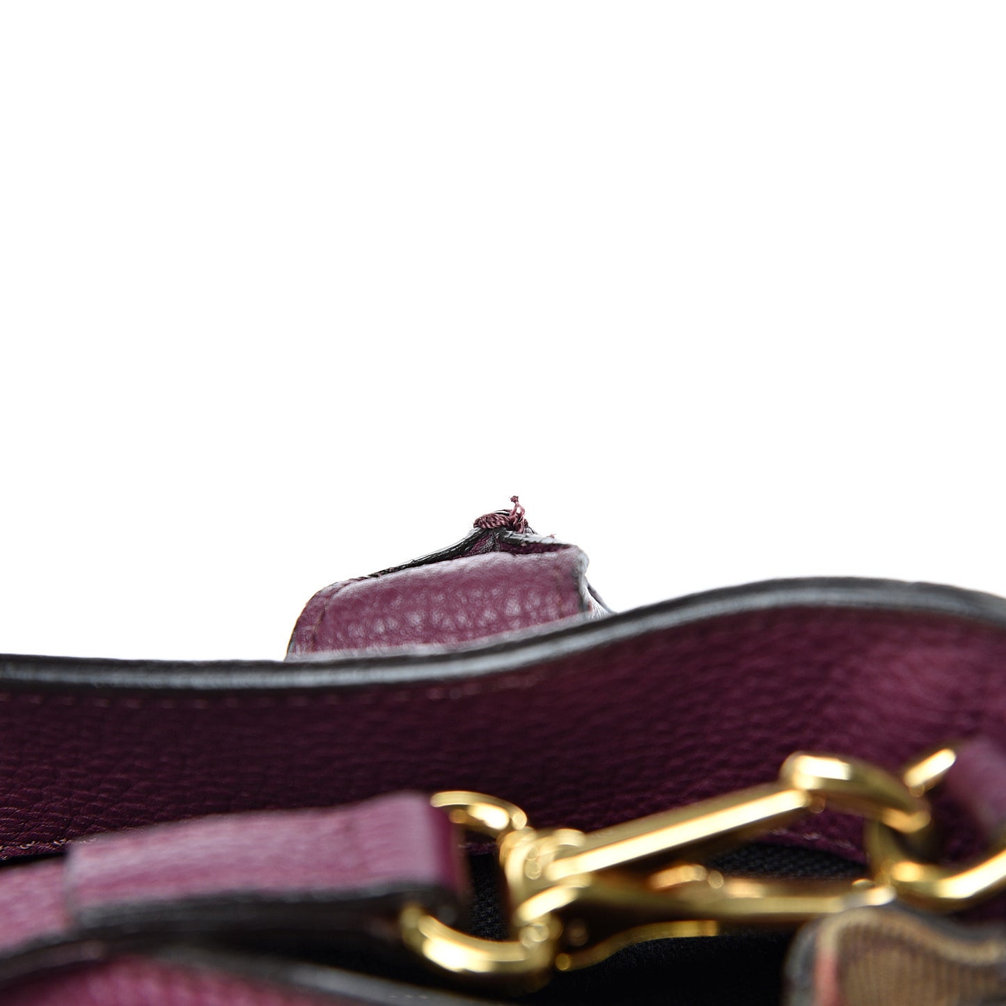 Derby Calfskin House Check Medium Banner Tote Dark Plum