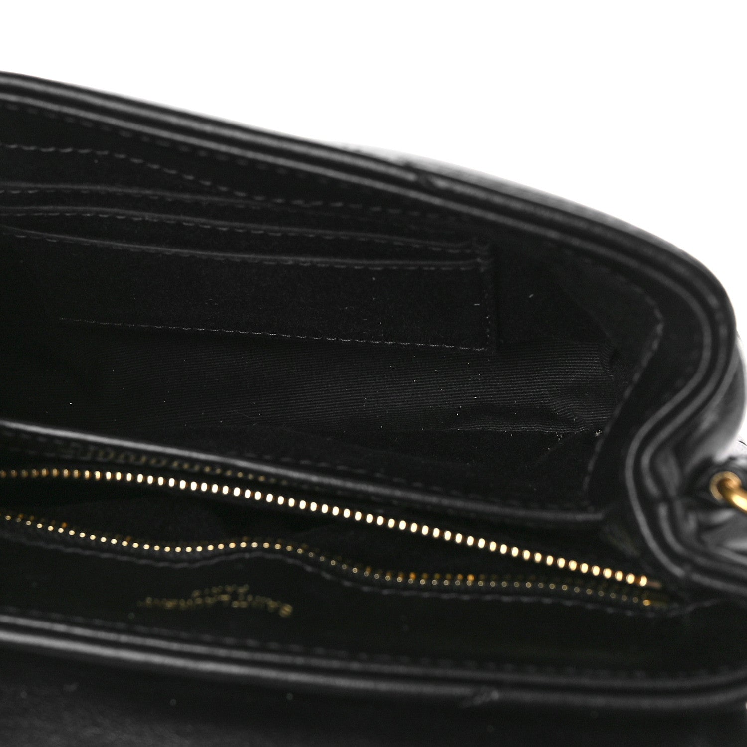 Saint Laurent Calfskin Y Quilted Monogram Toy Loulou Crossbody Bag Black 5 of 9