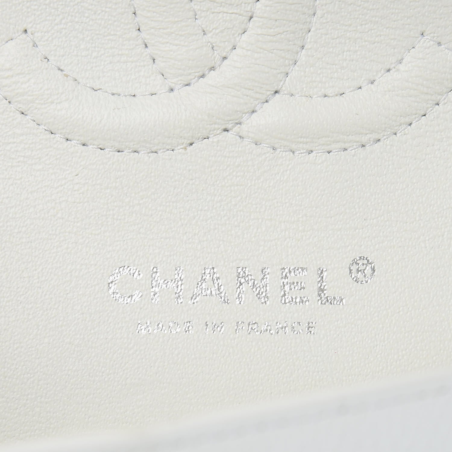 Chanel Caviar Quilted Medium Double Flap White 6 of 10