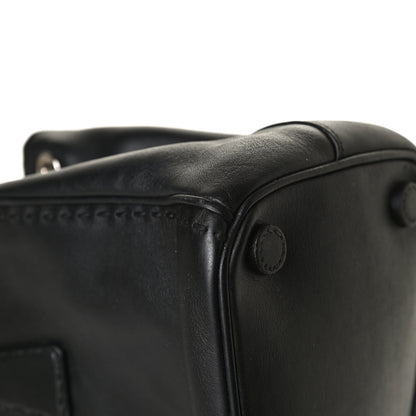 Prada City Calf Hand Stitched Small Galleria Double Zip Tote Black 13 of 14