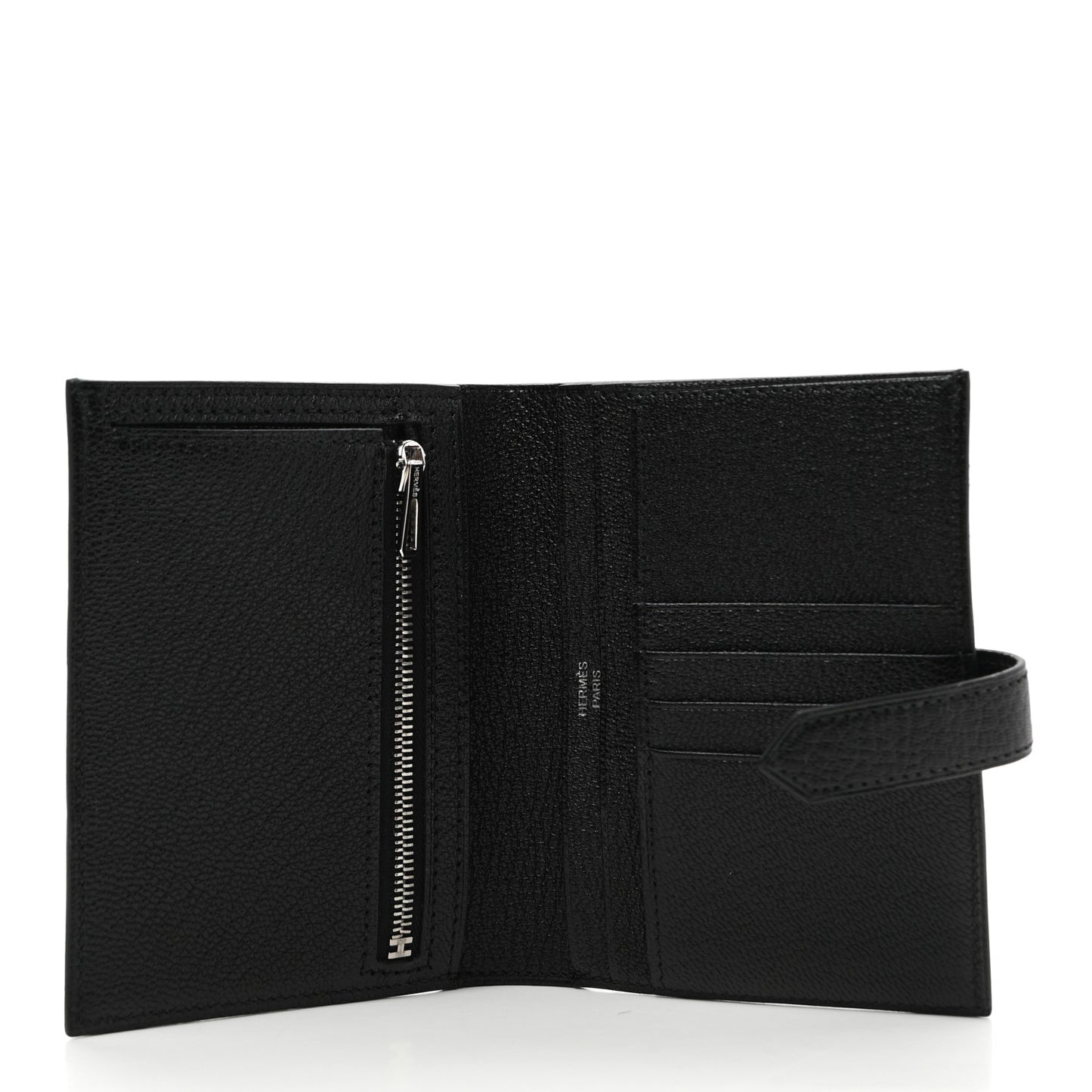 Chevre Mysore Bearn Compact Wallet Black