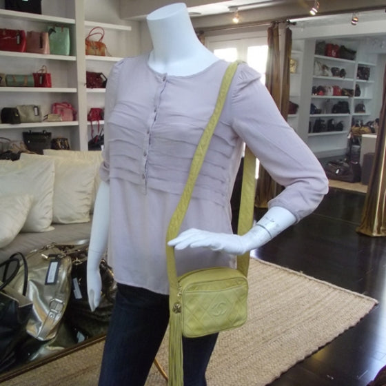 Lambskin Tassel Bag Yellow