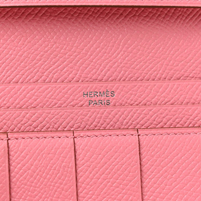 Hermes Epsom Bearn Gusset Wallet Rose Confetti 6 of 9