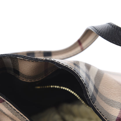 Burberry Haymarket Check Small Canterbury Tote Chocolate 15 of 19
