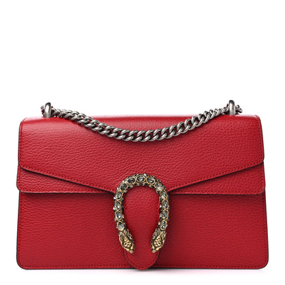 Gucci Dollar Calfskin Swarovski Crystal Small Dionysus Shoulder Bag Hibiscus Red 1 of 14