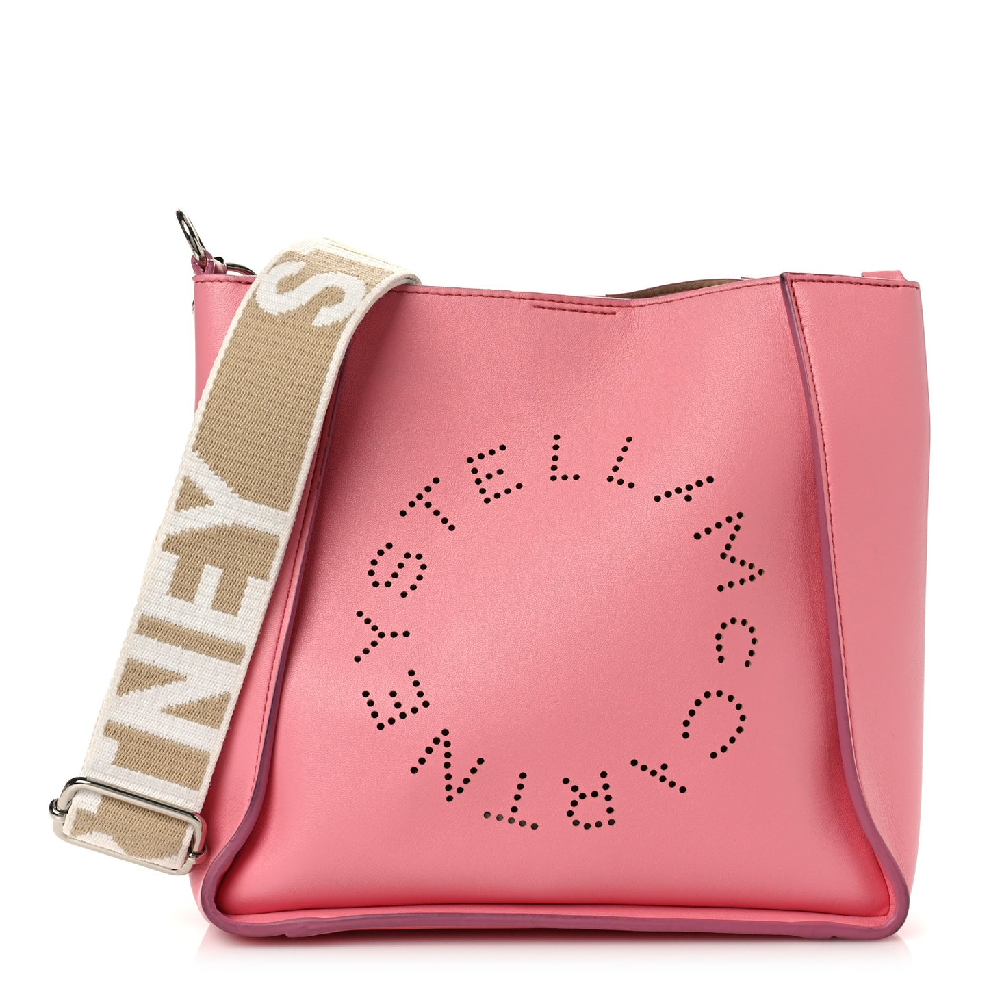 Eco Alter Nappa Perforated Logo Mini Crossbody Pink