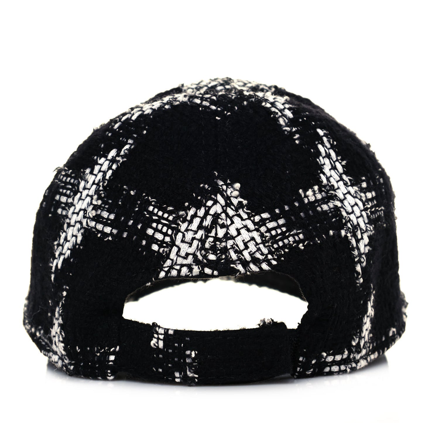 Tweed Cap Hat M Black White