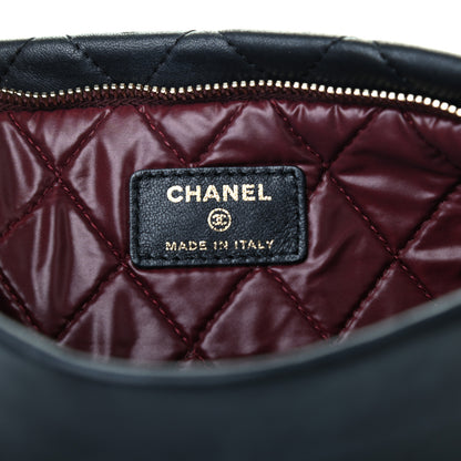 Chanel Lambskin Quilted CC Beauty Clutch Black 6 of 7