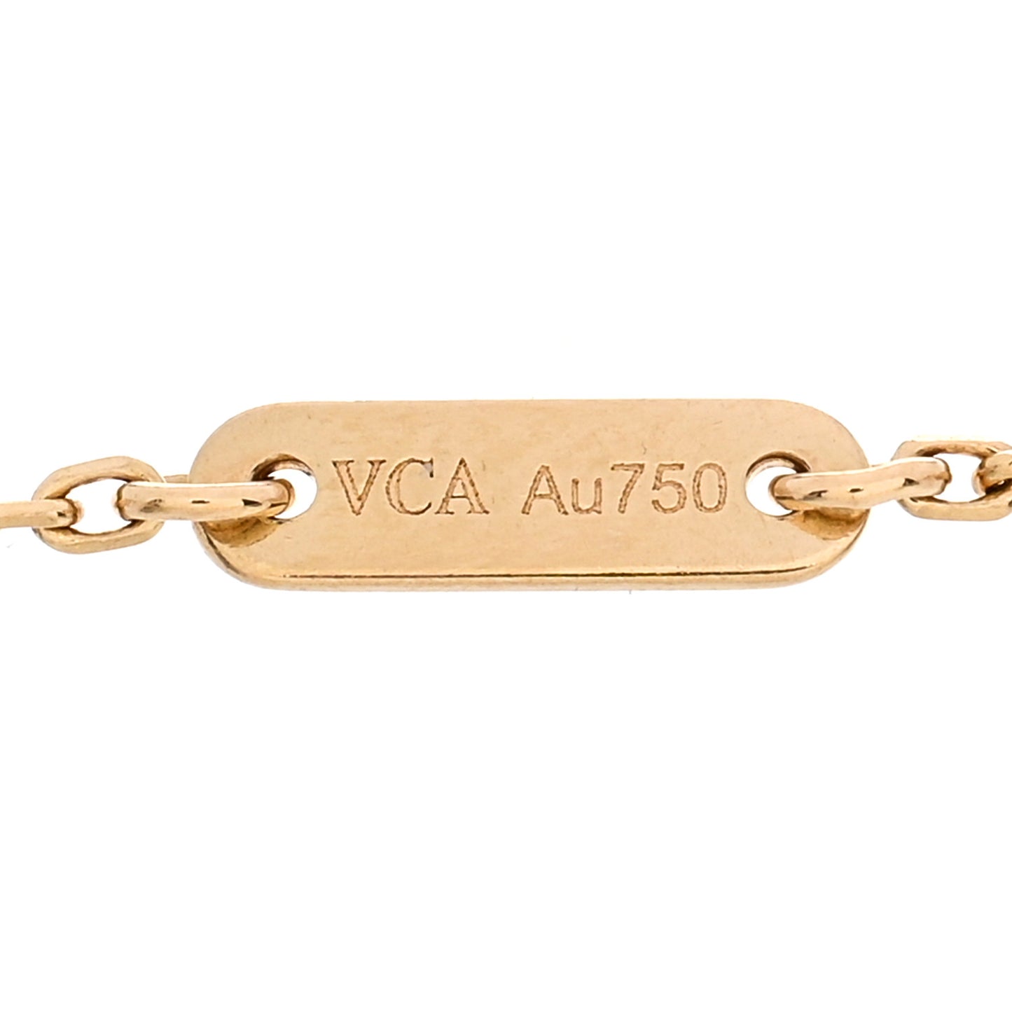 18K Yellow Gold Mother of Pearl Sweet Alhambra Bracelet