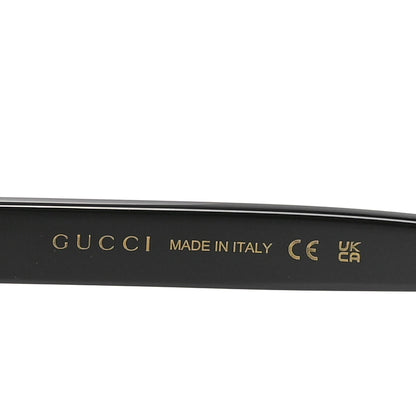 Gucci Acetate Round Frame Sunglasses GG1241S Black White 5 of 7