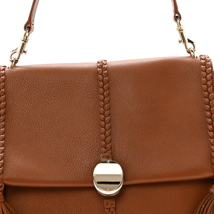 Chloe Grained Calfskin Large Penelope Shoulder Bag Caramel 9 of 17