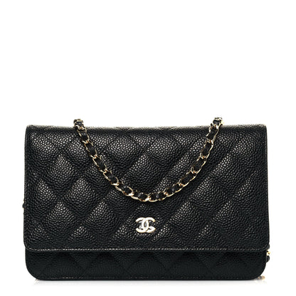 Chanel Caviar Quilted Wallet On Chain WOC Black 1 of 8