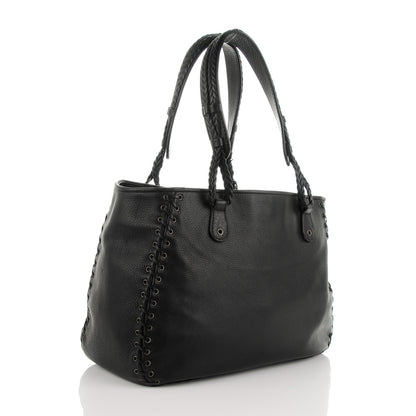 Christian Dior Calfskin Ethnic Tote Black 3 of 7