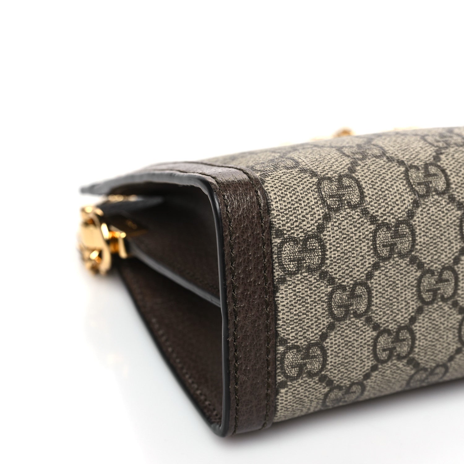 Gucci GG Supreme Monogram Web Small Ophidia Chain Shoulder Bag Brown 8 of 9