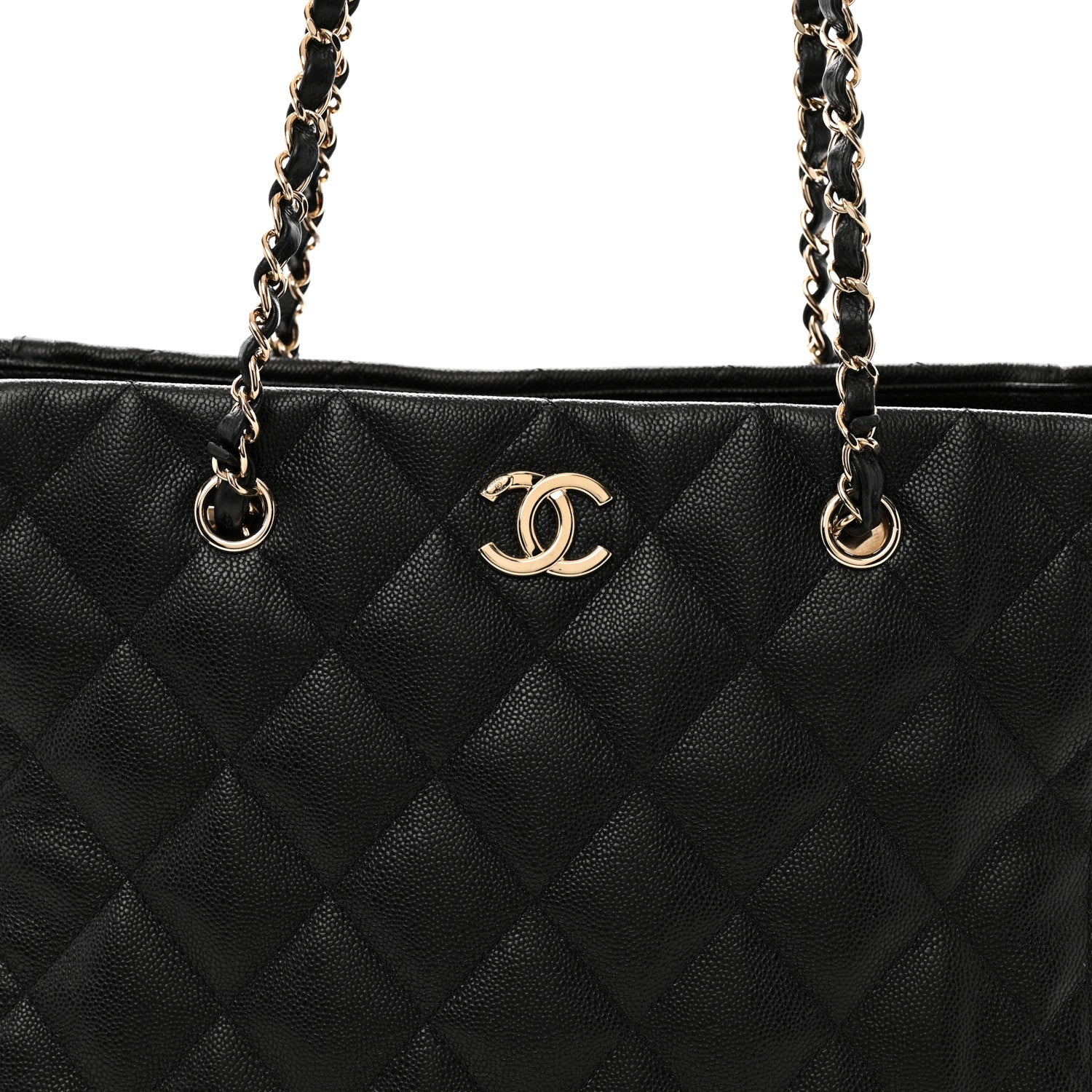 Chanel Caviar Quilted Large Shopping Tote Black 10 of 12