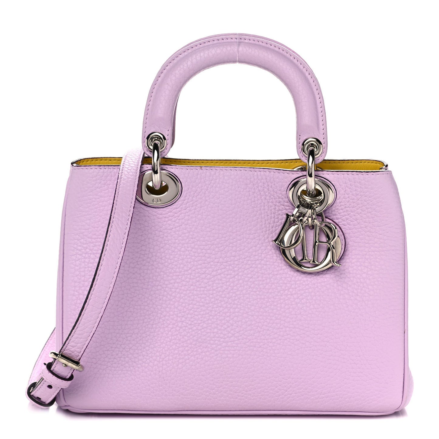 Bullcalf Mini Diorissimo Tote Pink Yellow