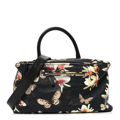 Givenchy Lambskin Magnolia Print Medium Pandora Black 1 of 10