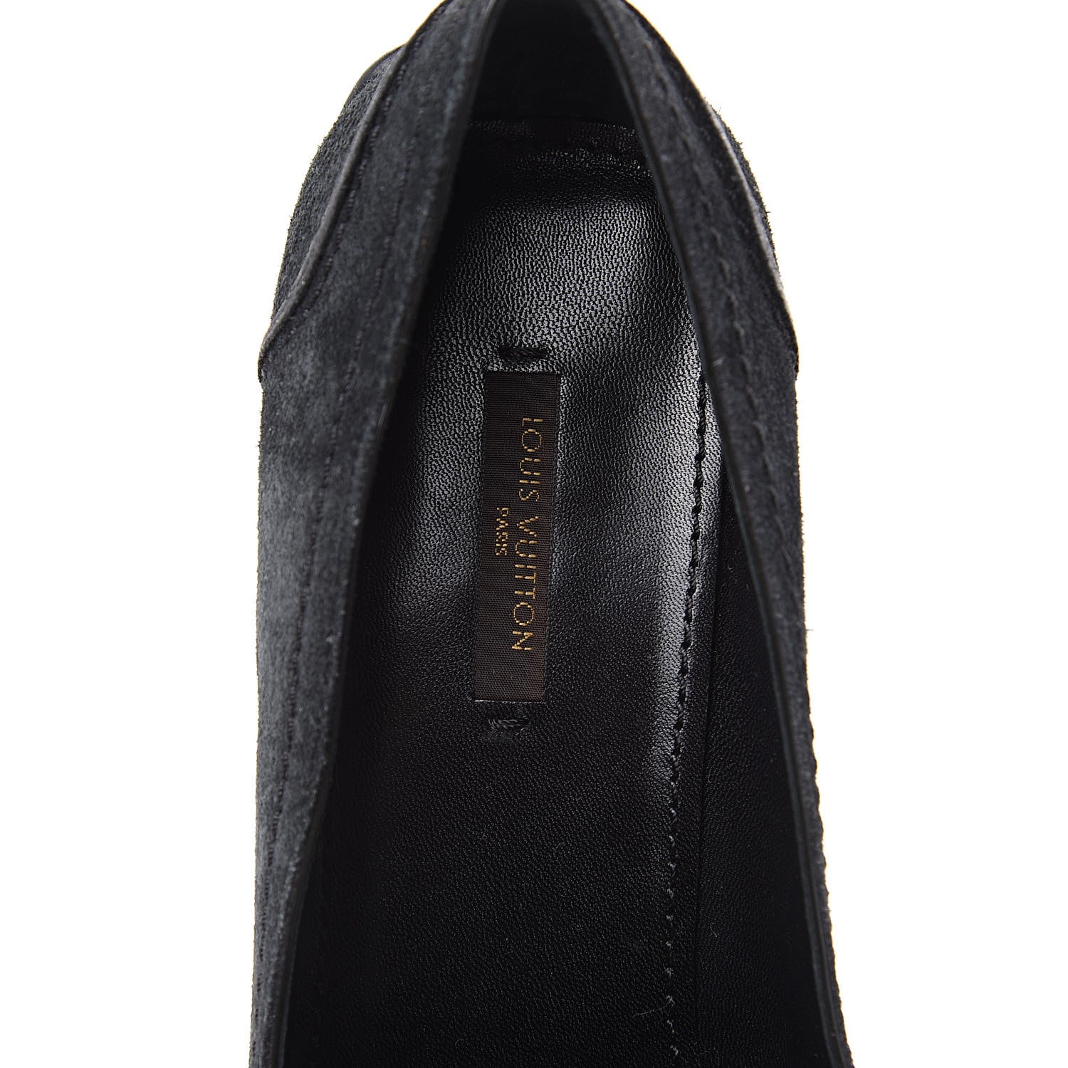 Louis Vuitton Suede Loafer Pump 41 Black 8 of 9