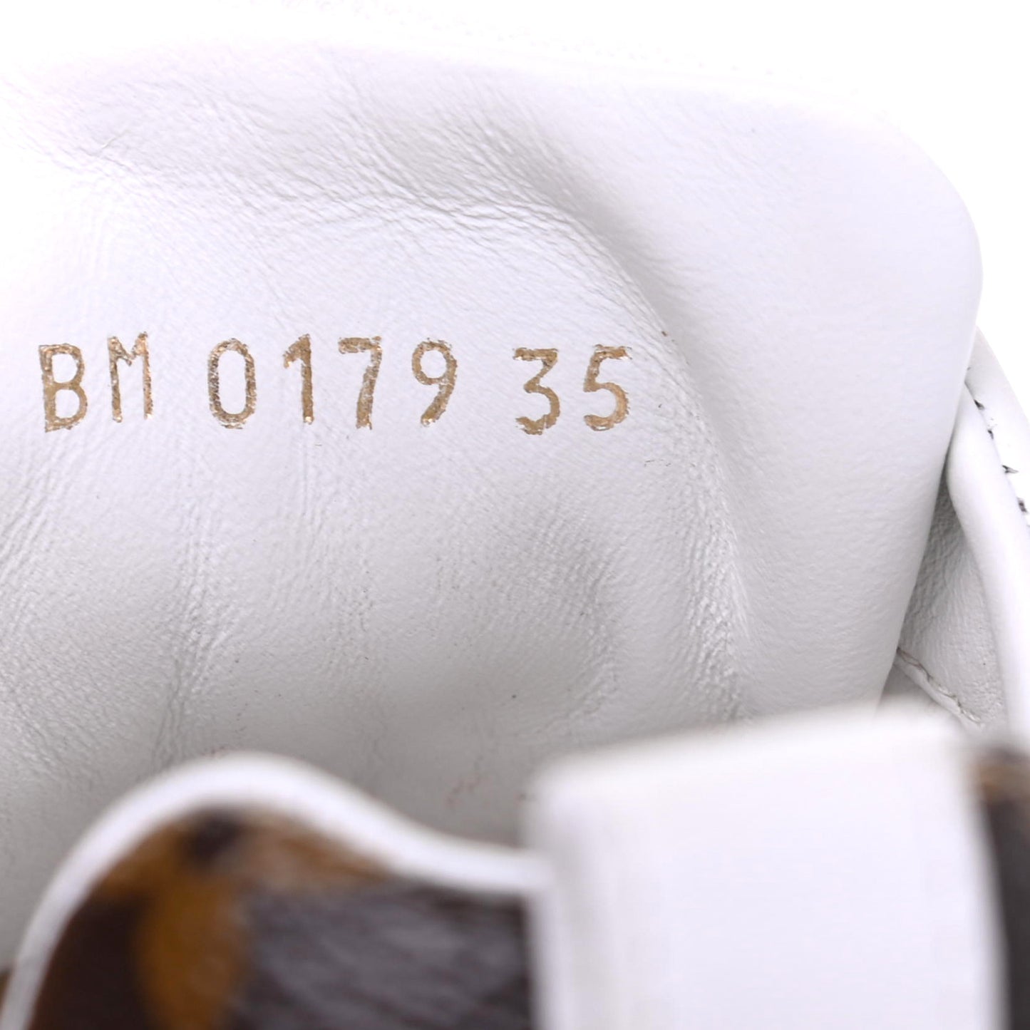 Calfskin Monogram Run Away Sneakers 35 White