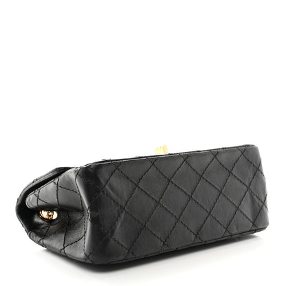 Chanel Aged Calfskin Quilted 2.55 Reissue Mini Flap Black 4 of 10