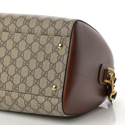 Gucci GG Supreme Monogram Medium Boston Beige Cuir 10 of 16
