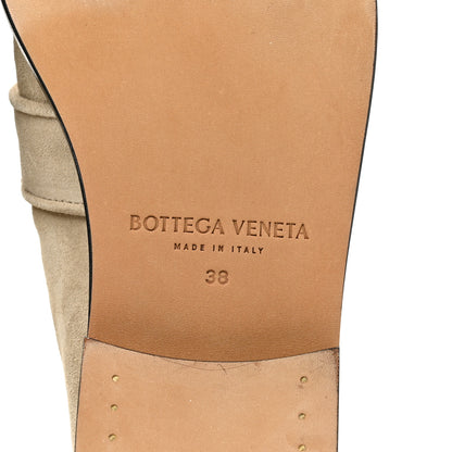 Bottega Veneta Suede Astaire Knot Loafers 38 Ecru 8 of 9
