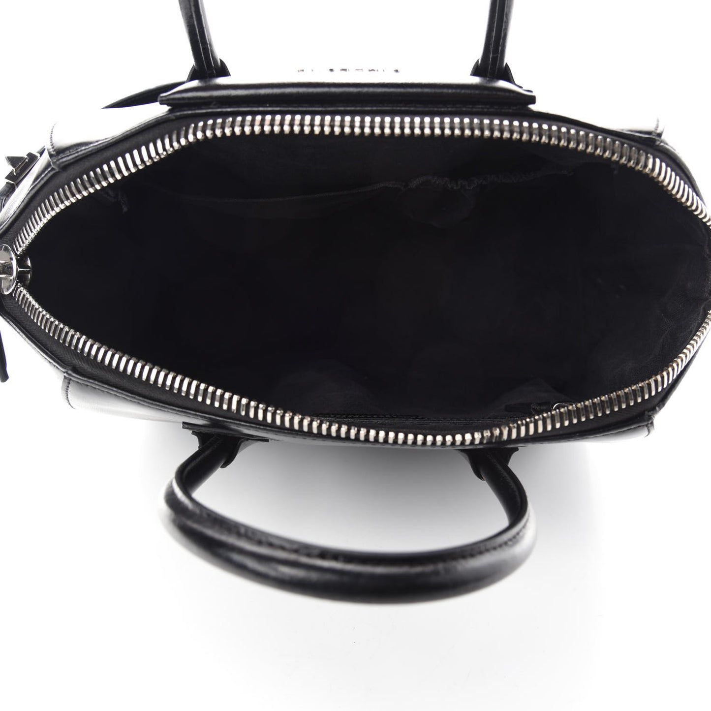 Shiny Lord Calfskin Medium Antigona Black