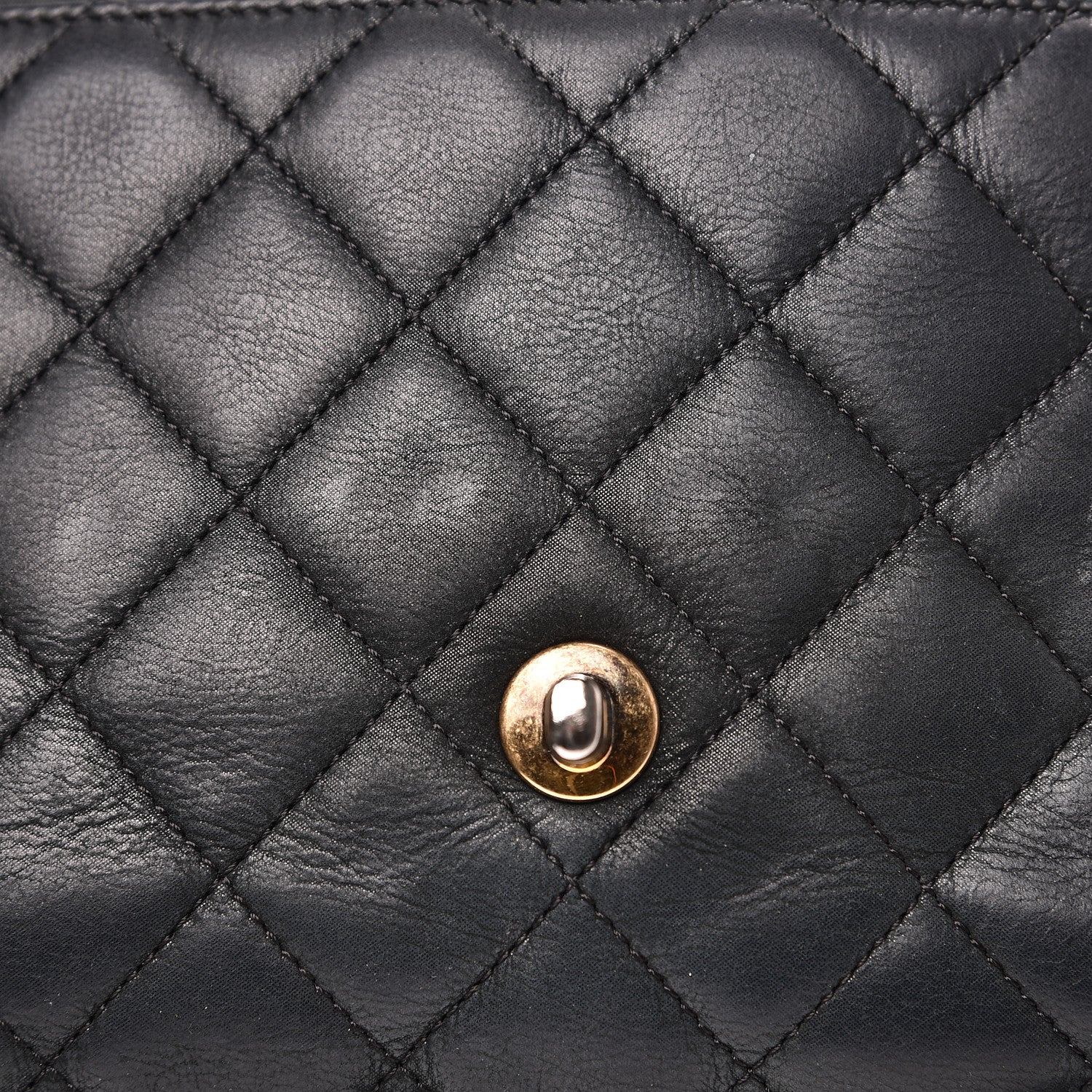 Chanel Suede Calfskin Jumbo Happy Stitch Flap Black 18 of 19