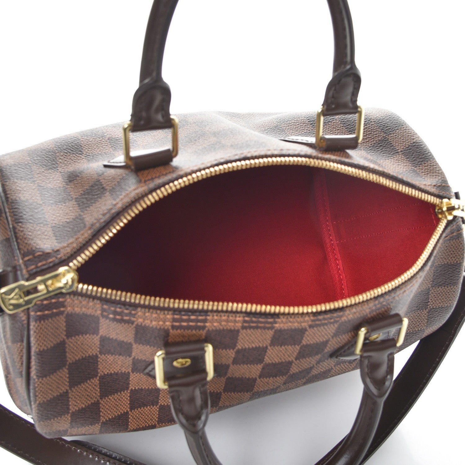 Louis Vuitton Damier Ebene Speedy Bandouliere 25 6 of 9
