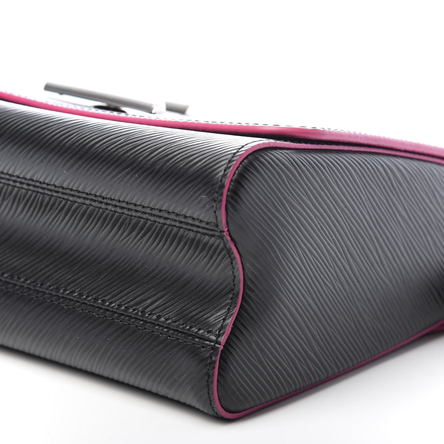 Epi Twist Shoulder Bag MM Black Pink