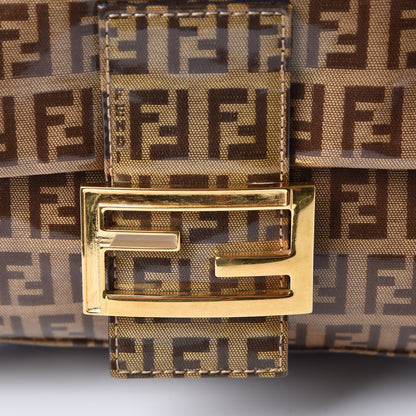 Fendi Vinyl Zucchino Mama Baguette Tobacco 7 of 7