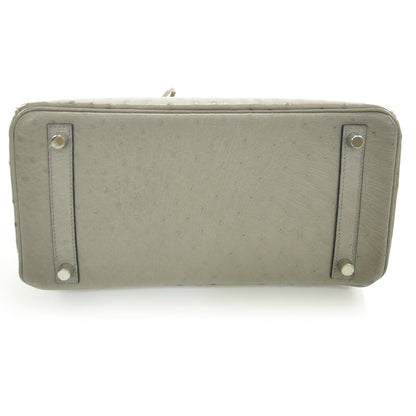 Hermes Ostrich Birkin 30 Gris Tourterelle 4 of 9