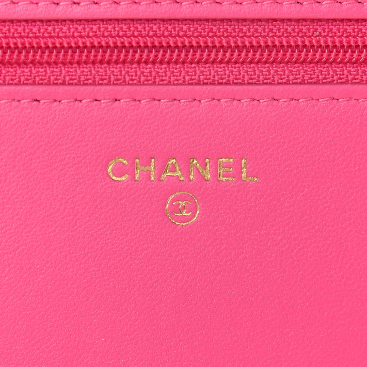 Lambskin Quilted Pearl Wallet On Chain WOC Pink