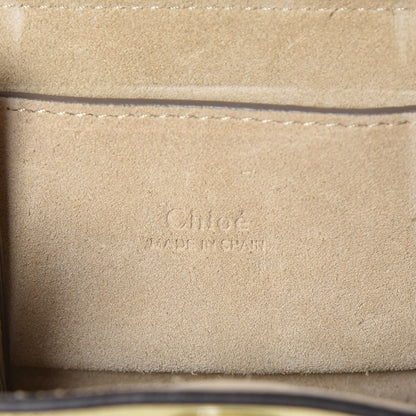 Chloe Suede Calfskin Mini Faye Bracelet Bag Lemonade 6 of 11